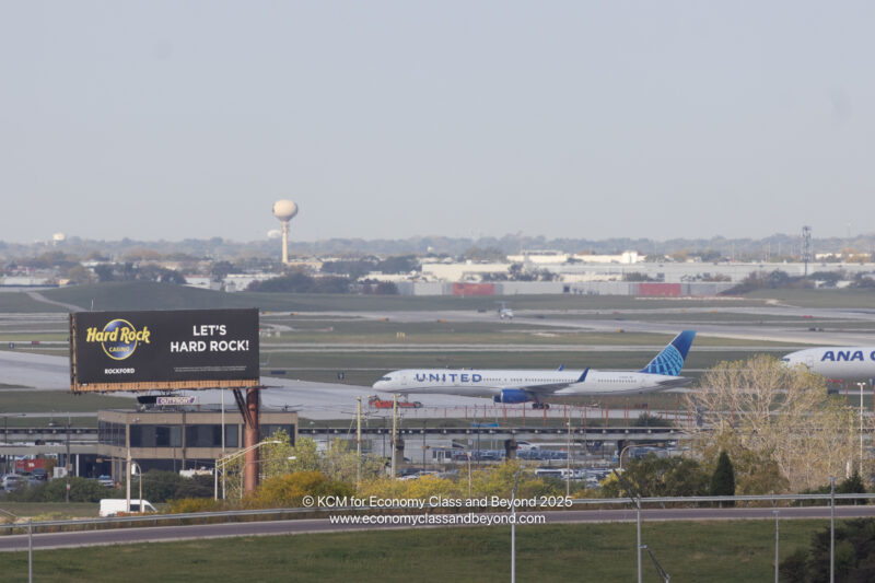 an airplane taking off from a runway
