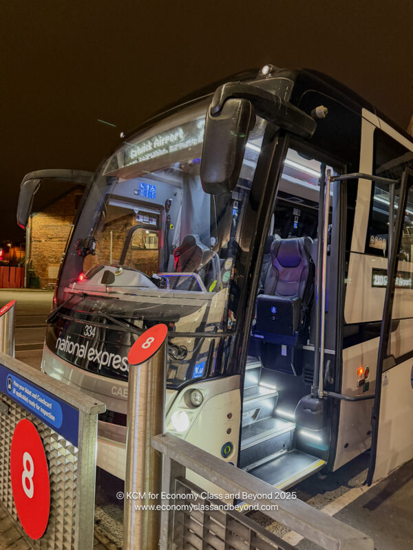 a bus parked on a street