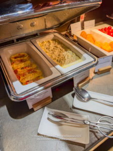 food in containers on a counter
