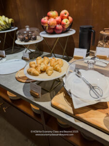 a table with food on it