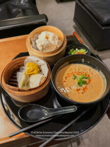 a plate of food on a table