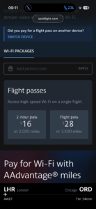 a screenshot of a flight pass