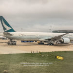 Cathay Pacific Boeing 777-300ER on the hard stands at London Heathrow - Image, Economy Class and Beyond