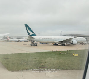 a large white airplane on a runway