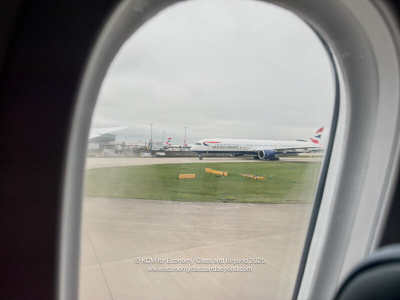 a plane on the runway