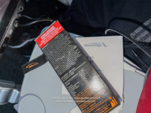 a box on a white surface