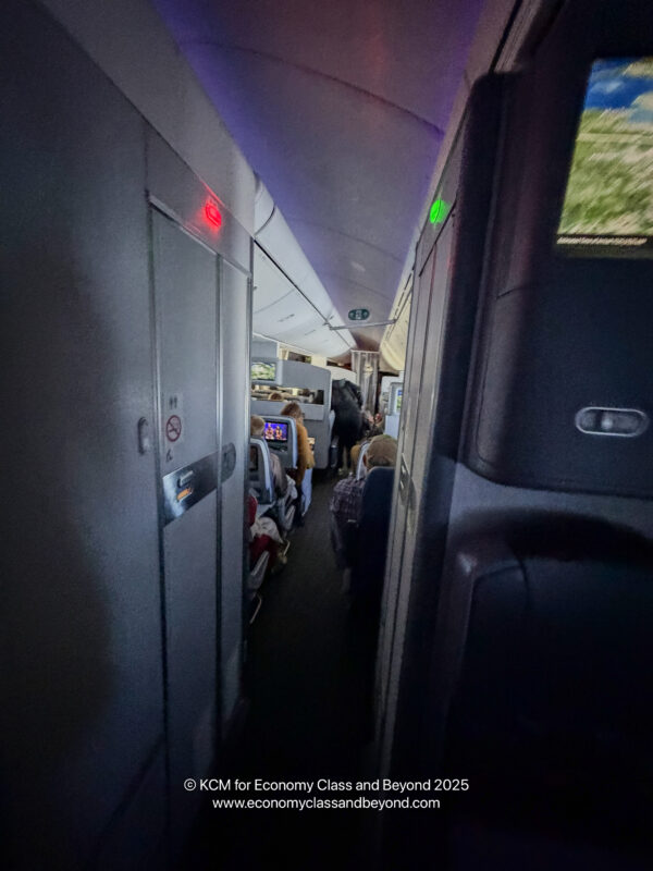 a group of people on an airplane