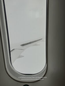 a window of an airplane