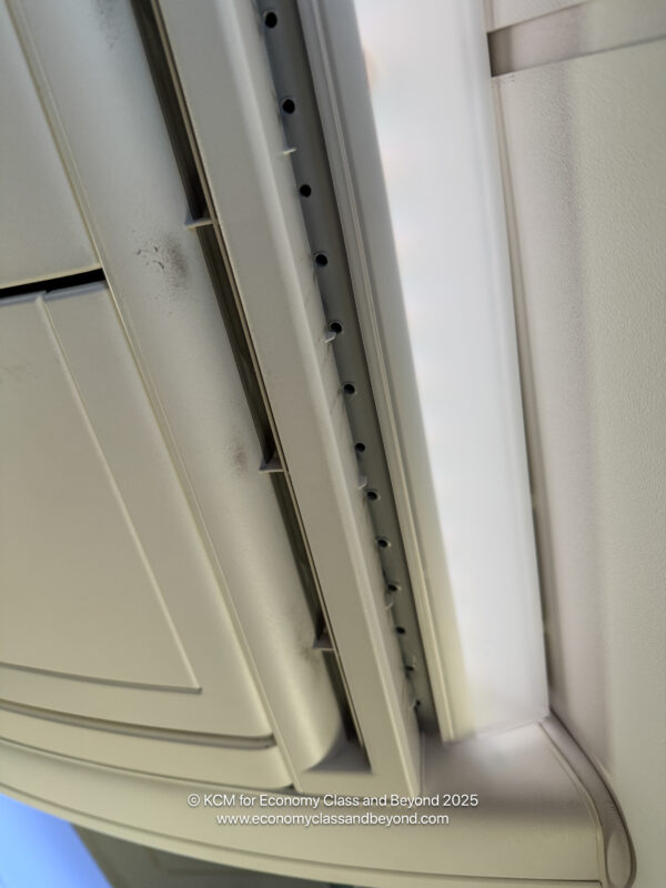 a close up of a white object