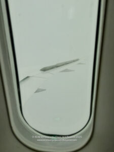 a window of an airplane