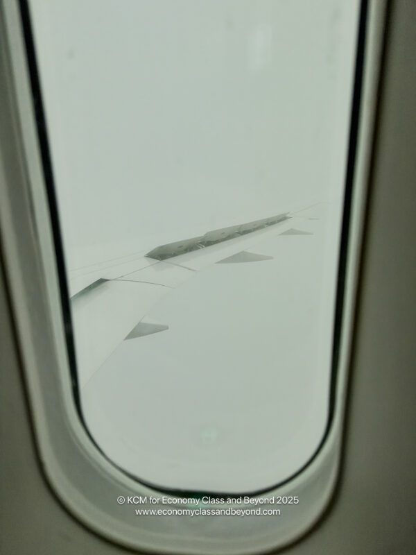 a window of an airplane