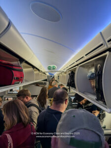 a group of people on an airplane