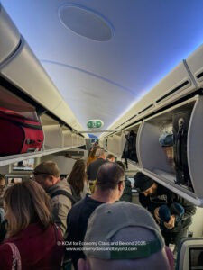 a group of people on an airplane