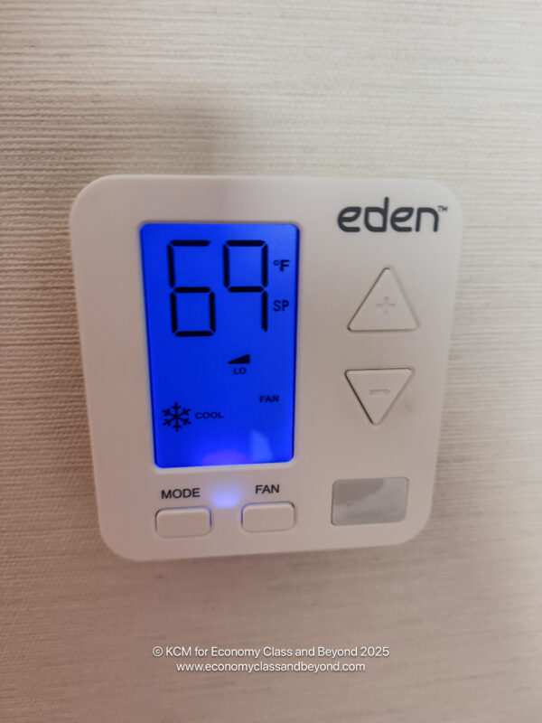 a white device with a blue screen