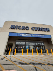 a building with a sign on the front