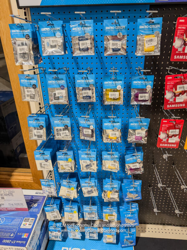 a display of various electrical components