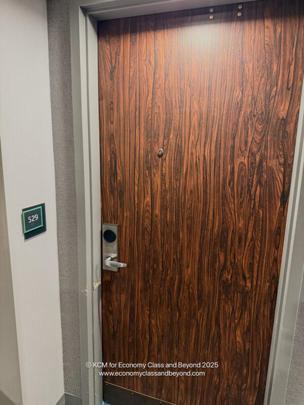 a door with a keyhole