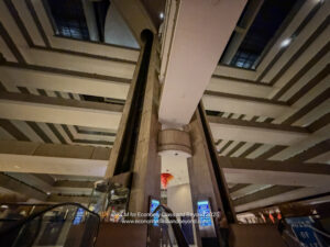 a large building with a tall pillar