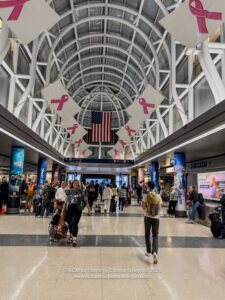 a group of people in a terminal