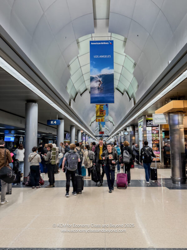 a group of people in a terminal