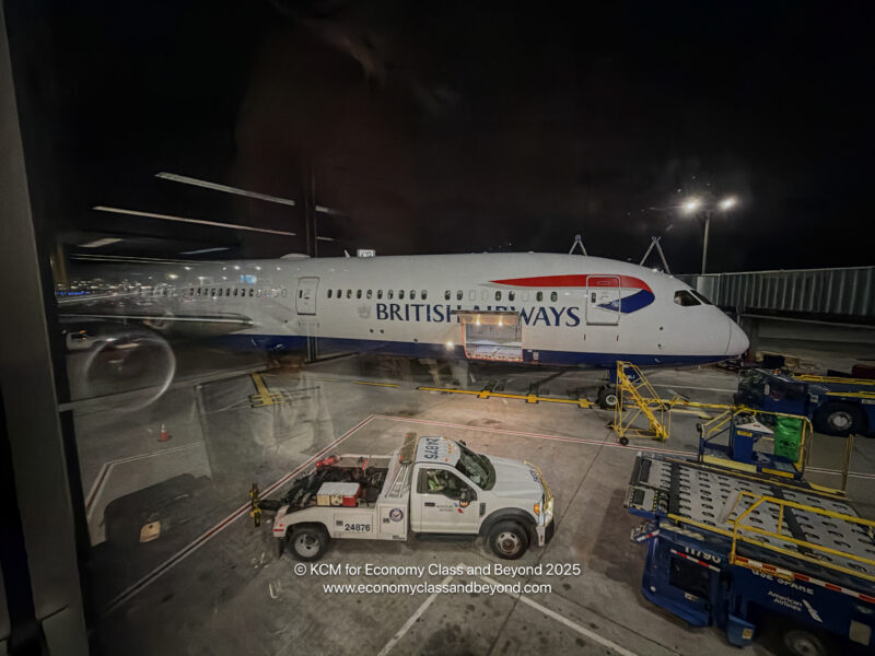 a plane parked at an airport