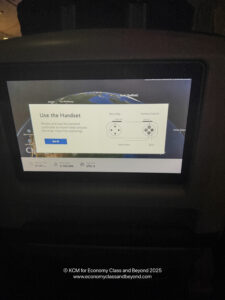 a screen with a picture of a globe