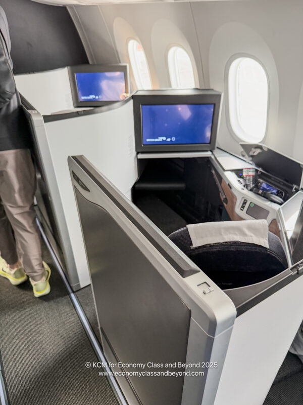 a seat on an airplane