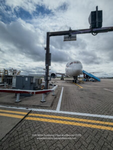 an airplane on the tarmac
