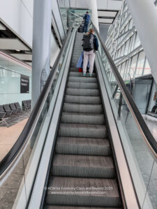 people on an escalator