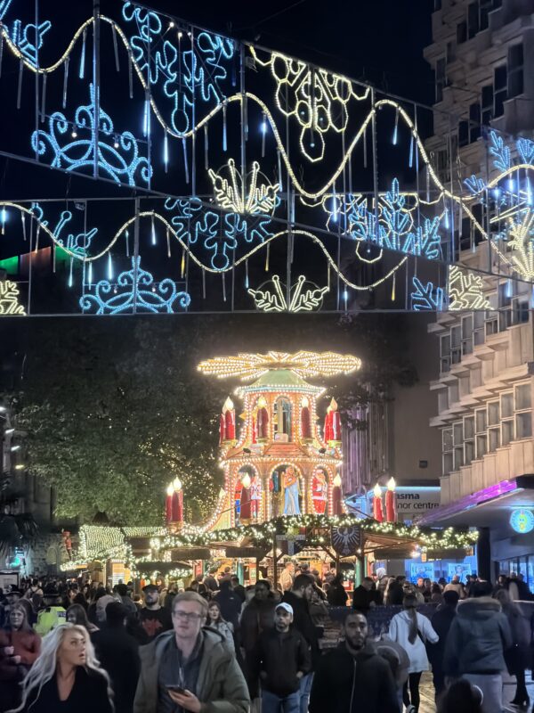 Birmingham's Frankfurt Christmas Market, New Street, Birmingham