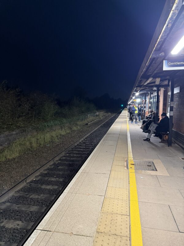 Night time commuters - Solihull station