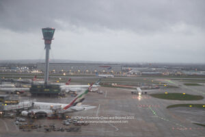 airplanes at an airport