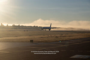an airplane on a runway