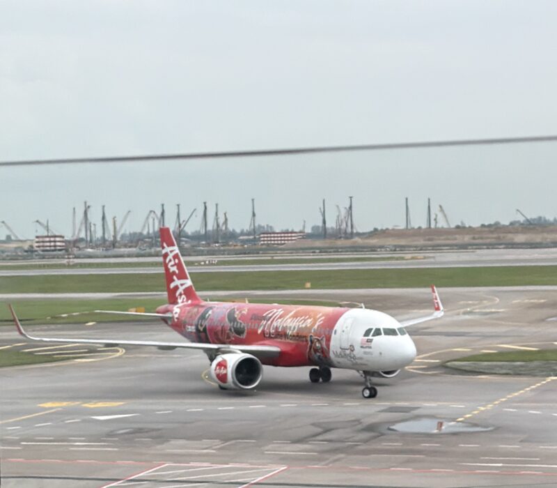 an airplane on a runway