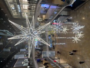 Lights inside the Bullring Centre, Birmingham
