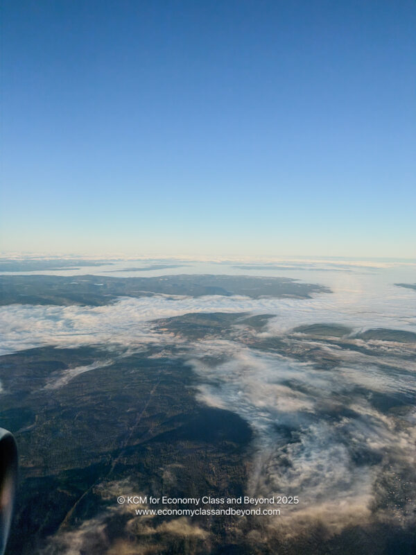 aerial view of a landscape from an airplane