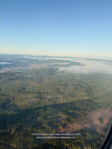 aerial view of a landscape from an airplane