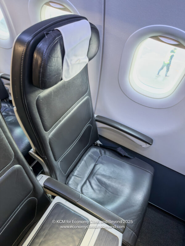 a seat on an airplane