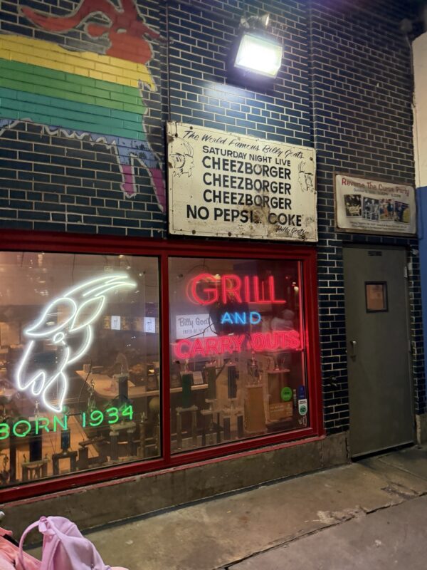 a sign on the side of a building