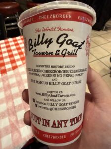 a hand holding a cup of food