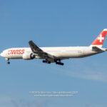 SWISS International Air Lines Boeing 777-300ER on final approach to Chicago O'Hare International Airport - Image, Economy Class and Beyond