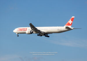 SWISS International Air Lines Boeing 777-300ER on final approach to Chicago O'Hare International Airport - Image, Economy Class and Beyond