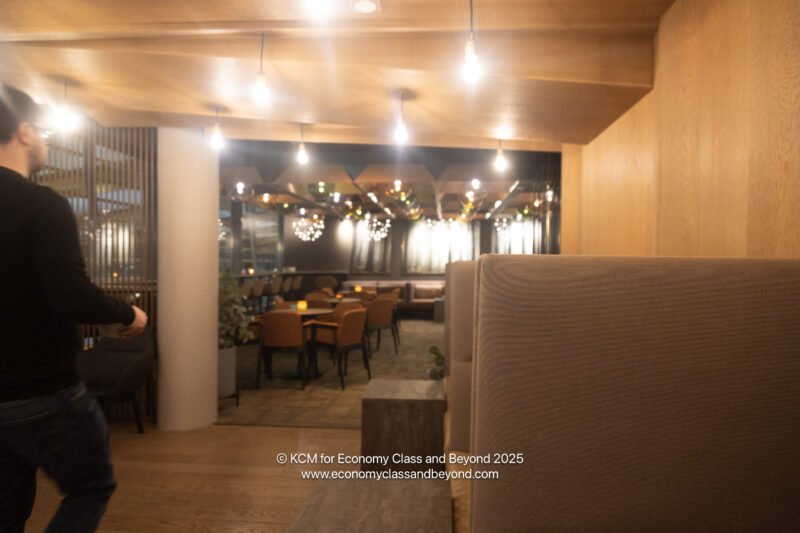 a room with a table and chairs