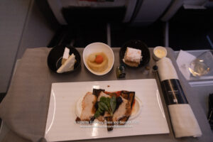 a plate of food on a table