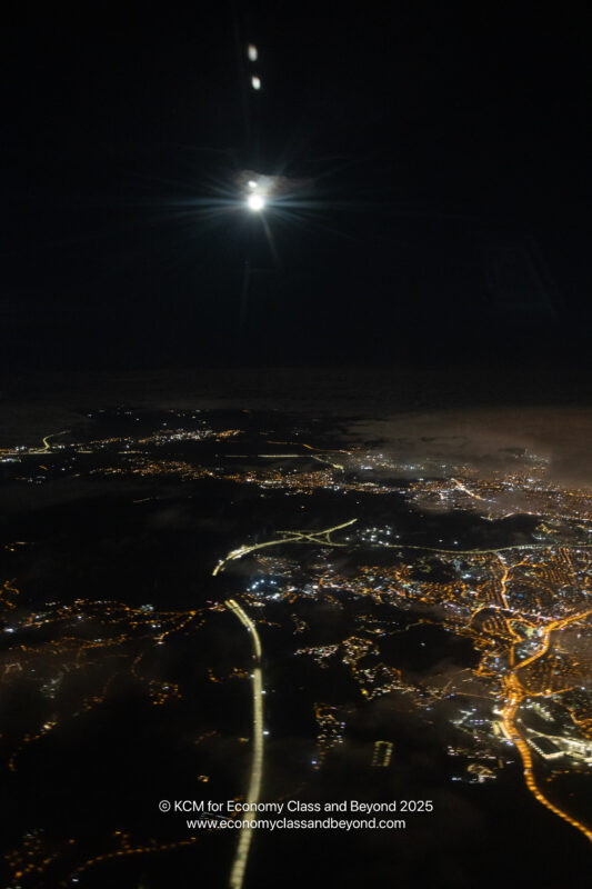 a city lights at night