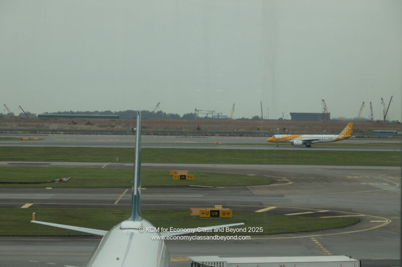 an airplane on a runway