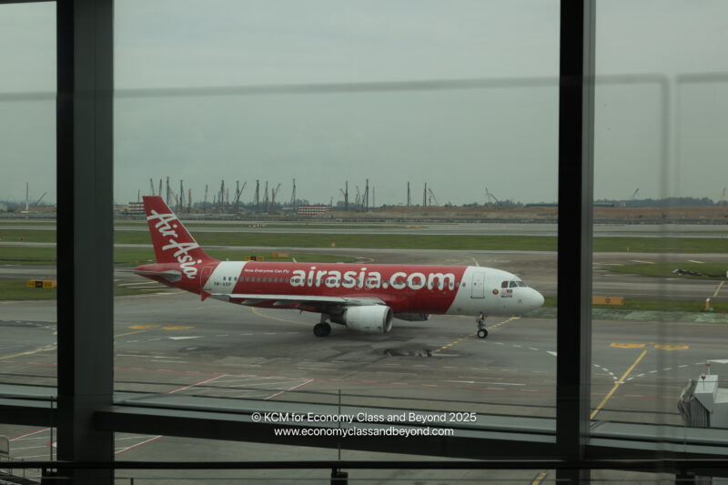 a plane on the runway