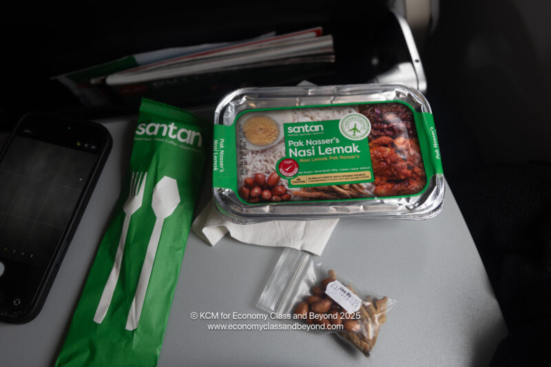 a tray of food on a table