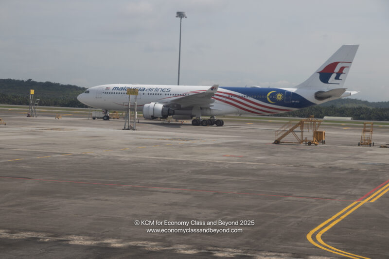 a large airplane on a runway