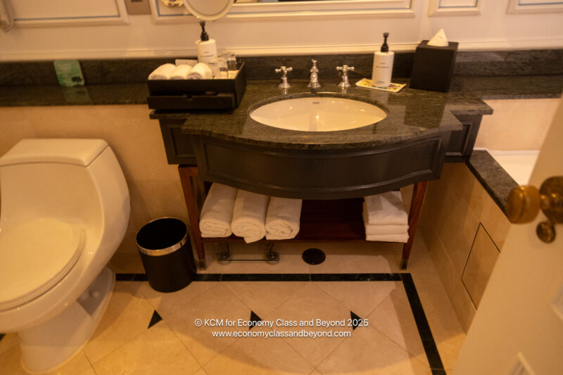 a bathroom with a sink and toilet